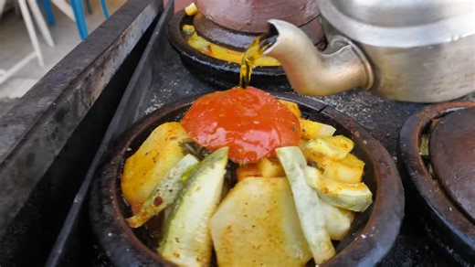 This is what a real Marrakech street food breakfast looks like