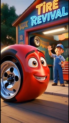 "Angry Tire Needs Help! l Fix in Action #TireRepair #tirefix #automotive #foryou #trend #shorts