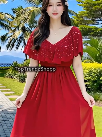 Elegant Plus Size Shawl V-Neck Dress for Women