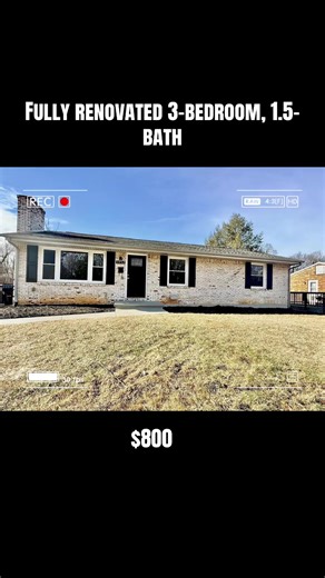 Fully Renovated 3-Bedroom Brick Ranch for Rent
