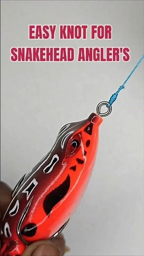 🤯HOW TO TIE FISHING FROG LURE KNOT EASY#yt #shorts#fishing#mancing #fish#snakehead#tutorial#knot#diy