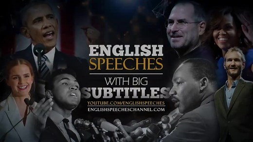 《English Speeches》合集 71位影响世界名人英语演讲 超大英文字幕 $$每周更新，敬请期待$$ 励志英语 英语思维听力口语进阶