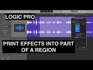 LOGIC PRO - PRINT AND APPLY EFFECT PLUG-INS INTO A PART OF A REGION WITH MARQUEE SELECTION
