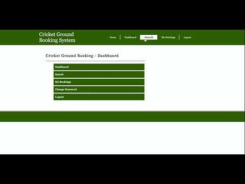 Python Django Project Cricket Ground Booking System