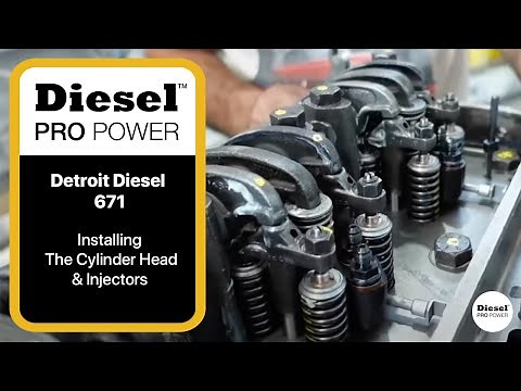 Installing The Cylinder Head & Injectors (Detroit Diesel 671)
