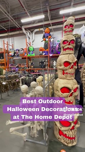 Creepy and spooky Halloween animatronics for some outdoor inspo. Check out these Home Depot Halloween 2023 decorations for your home. #homedepothalloween #halloween2023 #outdoorhalloweendecor #halloweenanimatronics #spookyseason #spookydecorations #shoppingforhalloween #scarydecorations #jackskellington #homedepotskeleton #retailmenot