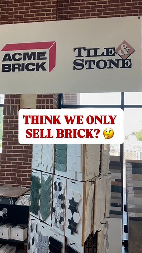 All of your tile dreams come true! ✨ Click the link to find a showroom near you https://brick.com/ #AcmeBrick #AcmeBrickTileAndStone #tile #porcelaintile #ceramictile #woodlooktile #mosaictile #homerenovation #customhomebuilder | Acme Brick, Tile & Stone - Montgomery, Al