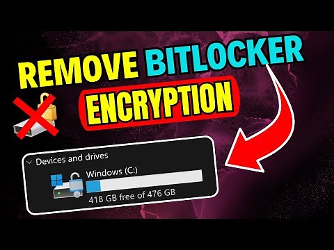 How To Turn Off Bitlocker In Windows 11/10 ( Hard Drives & SSD ) Lenovo Dell HP Acer Toshiba (