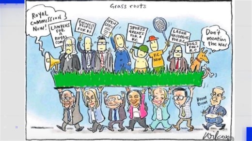 'Appalling' cartoon under fire for suggesting Netanyahu is behind Royal Commission push