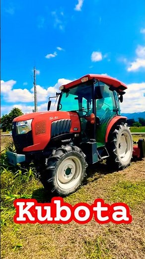 トラクターにハンマーナイフモアを取り付けて快適な草刈り作業 #kubota #farming #現代農業 #農業 #agriculturelife #agriculture #tractor