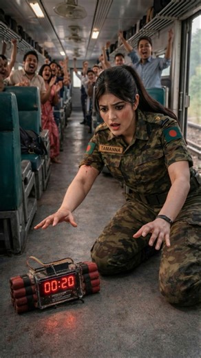 Brave Army Officer Tamanna Stops Train Robbery & Bomb Explosion | #ai #army