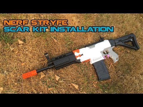 NERF Stryfe Scar Cosmetic Mod Kit Installation | Walcom S7
