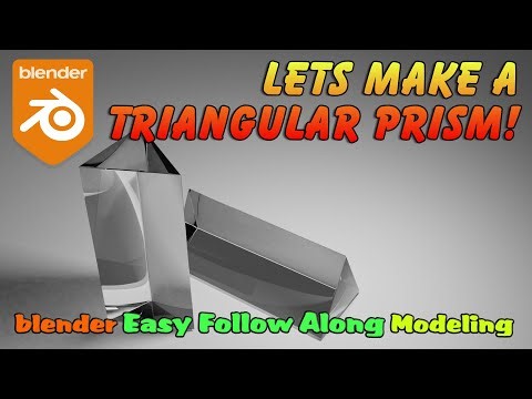 Blender, model Triangular Prism (non-narrated version)