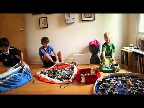 LEGO storage - Swoop Bags! Cleanup made simple.