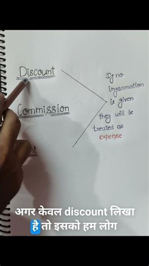 Treatment of Discount Commission and Rent #learnaccounts #accountssolutions #education