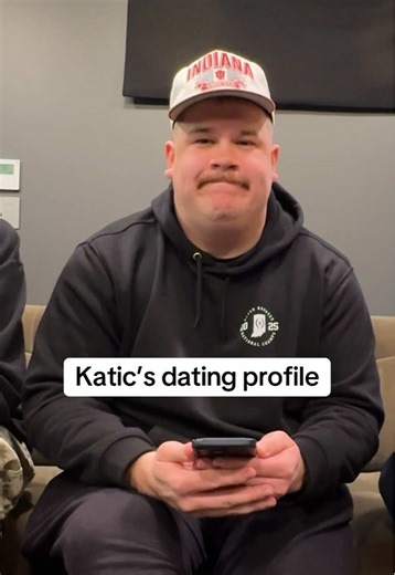 The process of making Katic's @Bumble profile