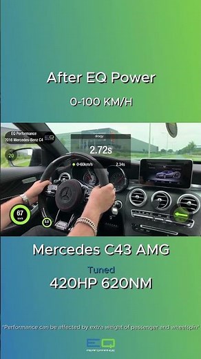 2016 Mercedes C43 AMG stage 1 + DCT remap 0-100KM/H 420HP/620NM