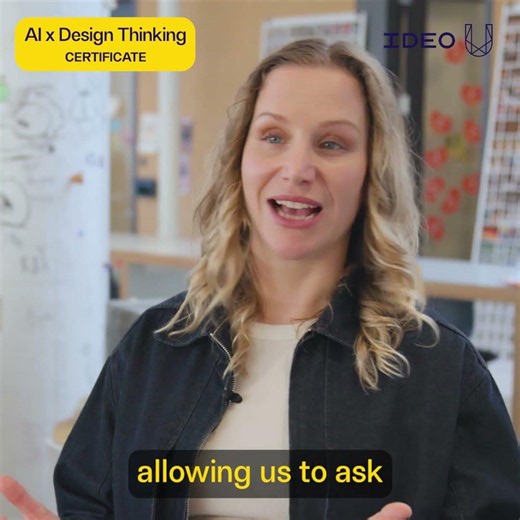 AI x Design Thinking Certificate from IDEO U