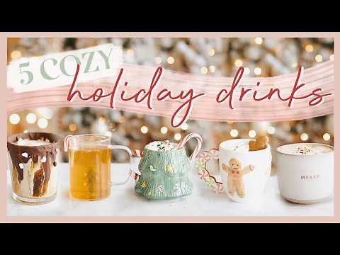 5 COZY CHRISTMAS DRINK IDEAS | Mocha mint cold brew, candy cane tea, peppermint cocoa, & more! ☕️✨🎄