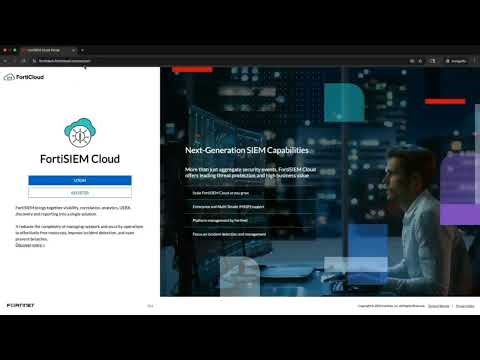 How to Provision FortiSIEM Cloud | Next-Generation SIEM Platform