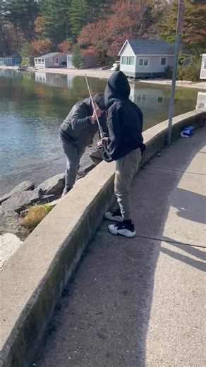 Callen lands a 14” Rainbow Trout at Long Pond in Plymouth Massachusetts | Bruce Metcalf Sr.