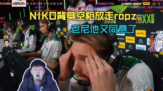 玩机器难绷NIKO背身空枪放走ropz痛失关键局 老尼他又同意了😭