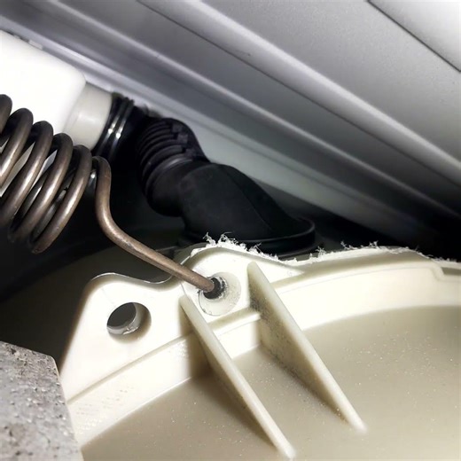 classic washing machine pulls itself apart...