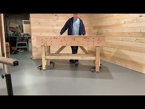 Testing the Powertec 17002 workbench casters.