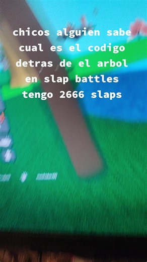 Código detrás del árbol en Slap Battles de Roblox