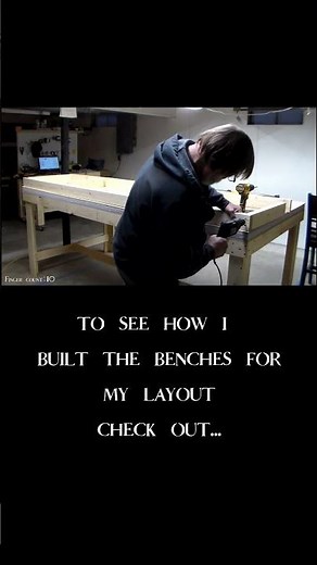 Building The Benches for Our Layout