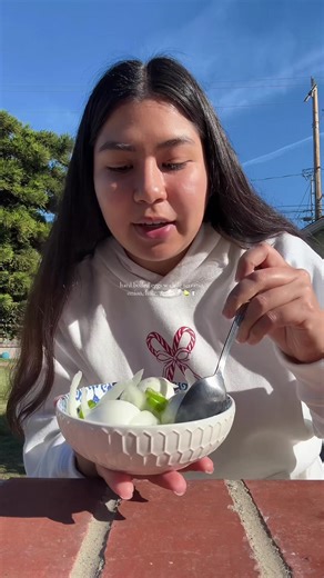 hard boiled eggs w chile serrano, onion, lime, & salt 🥚🍋‍🟩🧂 | onion boil