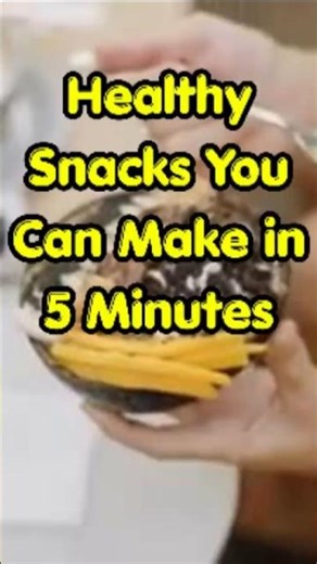 Healthy Snacks You Can Make in 5 Minutes #purevitality