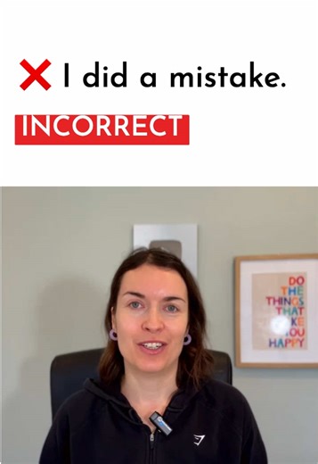 ❌ I did a mistake - INCORRECT! And some more examples with DO and MAKE 🇬🇧 #englishgrammar #grammar #learnenglish