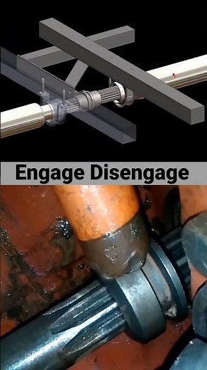 Engage Disengage mechanism working mechanical process #technology #automobile #machine #technology