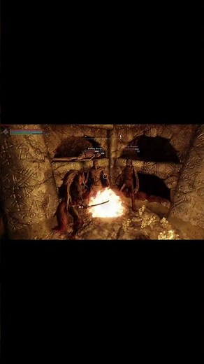 Pyro doesn't like healing... - #skyim #shorts - Modded Skyrim, PC Nordic Souls Wabbajack Modlist