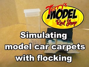 Model car simluated carpet with flocking