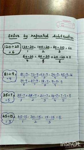 Division by repeated subtraction. (part 9)