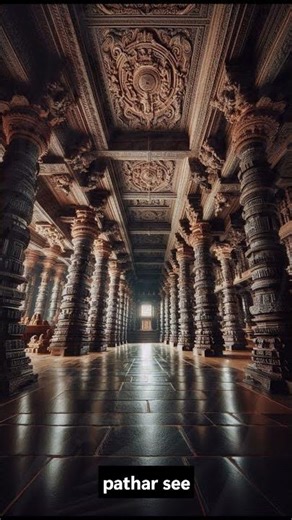 ⚙️ Ancient Lathe Machine The Polished Pillars of Halebidu #ancientindia #chatgpt #indiaexploration