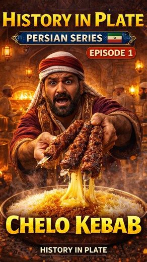 Ancient Persian Royal Dish 😳 | Chelo Kebab Story | History In Plate #Shorts