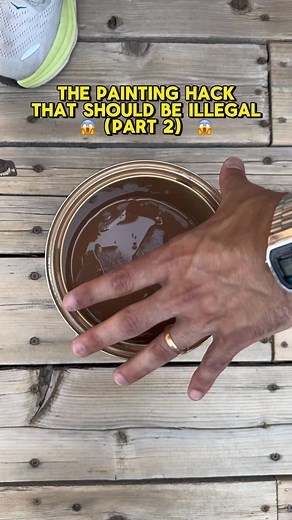 Sick of messy paint cans? Try this genius hack 👇 ✅ Make a small hole around the rim ✅ Wipe your brush inside so the paint drips right back in That’s it—cleaner projects, less waste, and way fewer headaches. Follow @thedeckpeople for more tips you’ll actually use. #paintinghack #diyhacks #diy | The Deck People