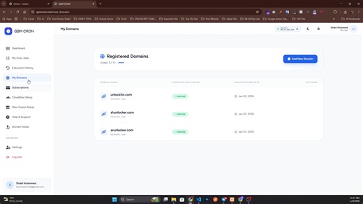 🚀 GSM Cron. com – Now More Advanced, Clean, Fast & Smooth! We’re excited to introduce the upgraded GSMCron – specially designed for GSM X Tool users 💎 ✅ 100% FREE for GSM X Tool Users ⚡ Ultra-fast & smooth performance 🧼 Clean and modern interface 🔥 Powerful Features: 🔗 Auto Add All URLs directly from your GSM X Tool script 📦 Bulk Upload all Dhru Fusion CRON jobs in ONE CLICK 🛠️ Save time, reduce errors, and automate like a pro 🧠 Built for developers, resellers, and GSM professionals No e