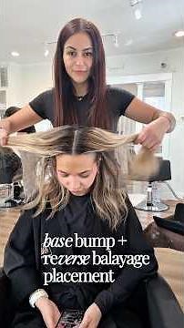 BASE BUMP + REVERSE BALAYAGE + MONEY PIECE PLACEMENT!