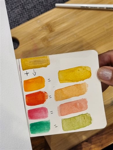 Building a cohesive colour palette 🎨 In this video I show how I create colours that feel like they belong together by starting with a base tone (yellow ochre) and mixing it into other shades. It helps everything flow, match and look intentional rather than random. Such a great exercise for getting to know your paints and understanding how colour harmony works. Perfect for improving colour confidence, sketchbook practice and creating artwork that feels balanced and connected. I used my winsor an