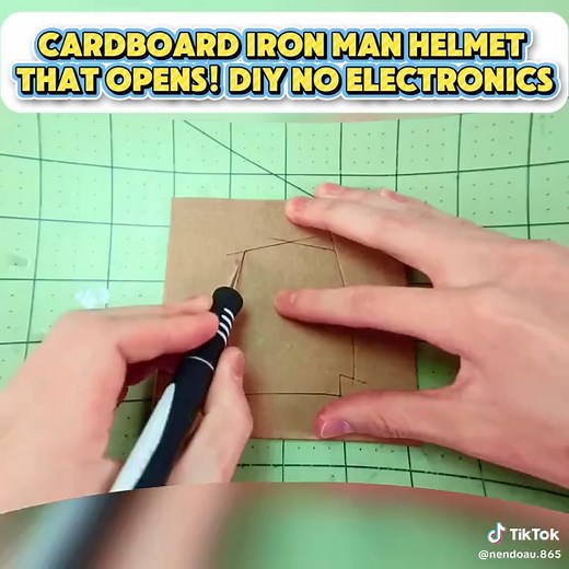 DIY Cardboard Iron Man Helmet That Opens! (No Electronics)