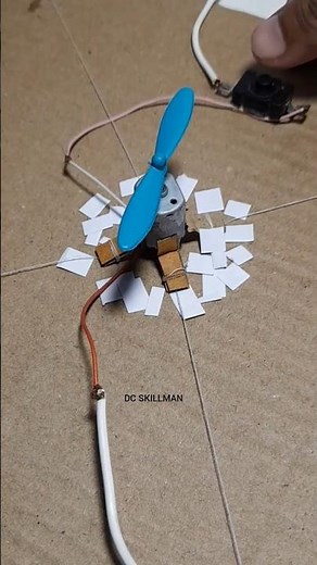 DC Motor-Powered Drone Flight Mechanism #scienceproject #youtubeshorts