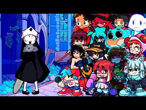 BAD NUN but Every Turn a Different Character Sings 🎶 (FNF Bad Nun but Everyone Sings It)