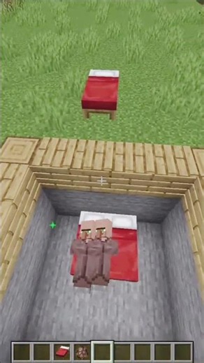 Minecraft Secret Bed Trick 😱 99% of Players Don't Know This! #shorts#bedtrick #mcpe