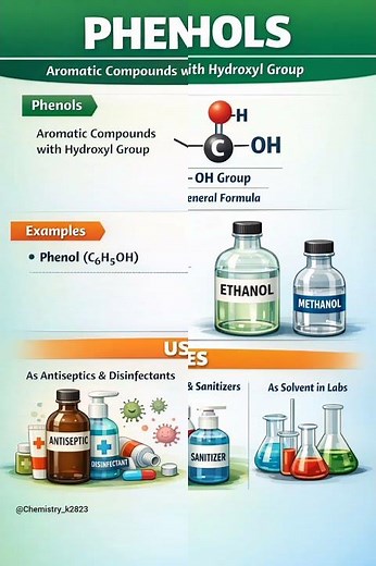 Alcohols, Phenols, and Ethers – Important Organic Compounds#chemistry #alcohol #phenol #ether #neet