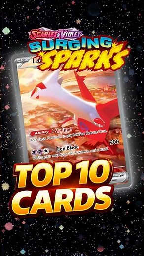 Surging Sparks Top 10 Cards Pokemon TCG