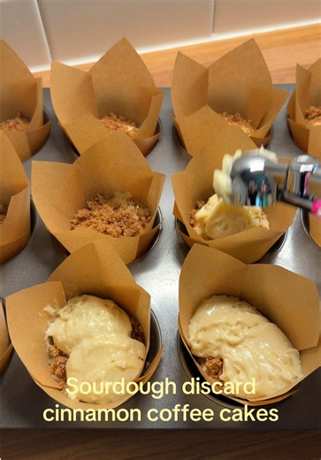 Cinnamon Streusel Muffins with Sourdough Discard